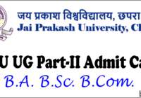 JPU UG Part 2 Admit Card 2020-23