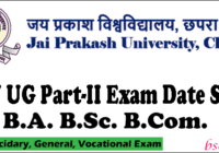 JP University UG Part 2 Exam Date 2020-23