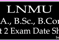 LNMU UG Part 2 Exam Date 2022-25