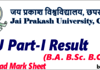 JP University UG Part 1 Result 2024