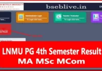 LNMU PG 4th Semester Result 2023